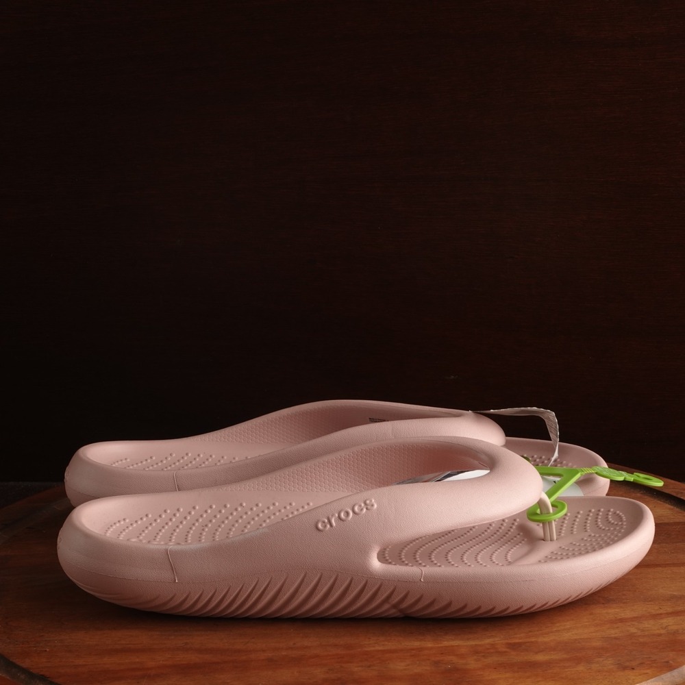 Crocs Sandals Men SZ 13 Pink Mellow Recovery Flip Flop Comfort Recovery Shoe NWT